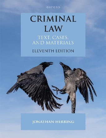 Criminal Law: Text, Cases, and Materials by Jonathan Herring 9780198904656