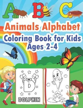 ABC Animals Alphabet Coloring Book for Kids Ages 2-4: Color the Animals While Learning the Abcs - Simple & Fun Pictures for Toddlers by Mini Coloring Studio 9798596360486