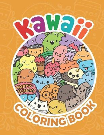 Kawaii Coloring Book: Kawaii Coloring Book For Kids, Kawaii Coloring Book For Teens by Manual Vestal 9798694237826