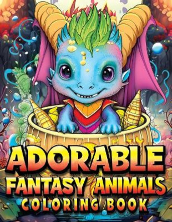 Adorable Fantasy Animals Coloring Book: Immerse Yourself in Adorable Fantasy Animals with this Relaxing Coloring Book. Relaxation and Stress Relief for Teens and Adults by Dale K Smith 9798867767204