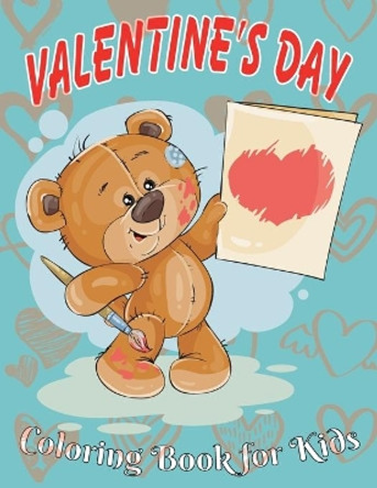 Valentine's Day Coloring Book for Kids: 8.5*11, 100 page - Valentine's day gift 2021 - Cute Coloring Blue Book for Little Boys - Animals, Unicorn, rex, cars, Bear Hearts and more to color by Obeezon 9798591915025