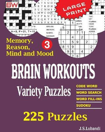 Brain Workouts Variety Puzzles 3 by J S Lubandi 9781544205069