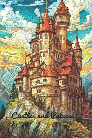 Castles and Palaces adult coloring book by Mel Petersen 9798395064820