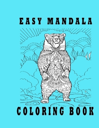 easy mandala coloring book: Relaxing animals Mandala Coloring Book for Adults by Oussama Zinaoui 9798356358357