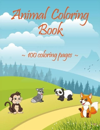 Animal Coloring Book: 100 Coloring Pages For Children by Razvan Nitu 9798576446506