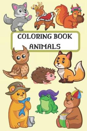 Coloring Book Animals: Children activity book for kids ages 2-10, boys and girls, easy coloring book by Amazing Notebooks 9781708166243