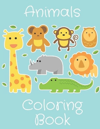 Animals Coloring Book: Perfect Gift Idea For Kids/Toddlers Ages 4-8 by Simply Coloring 9798648396982