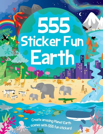 555 Sticker Fun - Earth Activity Book by Oakley Graham 9781801059282