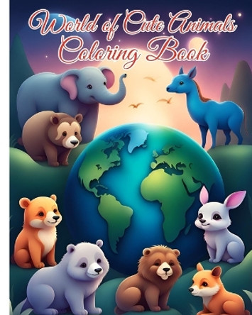 World of Cute Animals Coloring Book: Easy-to-Color Pages Featuring Farm Animals, Jungle Wildlife and More! by Thy Nguyen 9798881395025