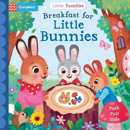 Breakfast for Little Bunnies: A Push Pull Slide Book by Campbell Books 9781035033850