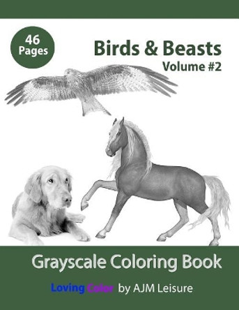 Birds & Beasts Volume 2: Adult Coloring Book by Ajm Leisure 9781790170470