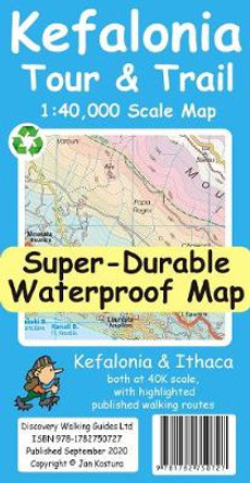 Kefalonia Tour and Trail Map by Jan Kostura