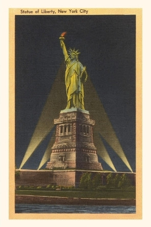 Vintage Journal Night, Statue of Liberty, New York City by Found Image Press 9781669508489