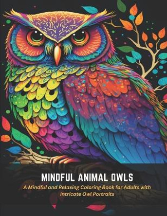 Mindful Animal Owls: A Mindful and Relaxing Coloring Book for Adults with Intricate Owl Portraits by Mildred Patrick 9798393629366