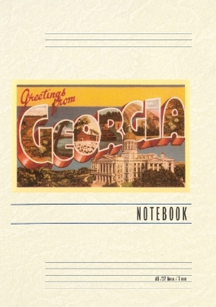 Vintage Lined Notebook Greetings from Georgia by Found Image Press 9798385411696