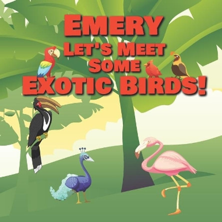 Emery Let's Meet Some Exotic Birds!: Personalized Kids Books with Name - Tropical & Rainforest Birds for Children Ages 1-3 by Chilkibo Publishing 9798563604889