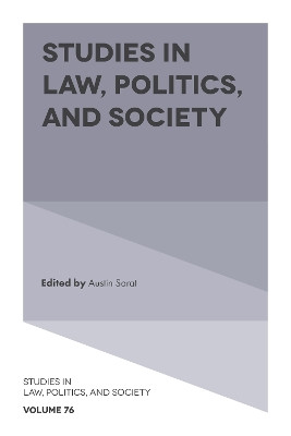 Studies in Law, Politics, and Society by Austin Sarat 9781787562080