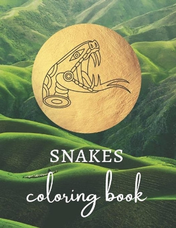Snakes Coloring Book: Premium One-sided Reptile Adult coloring book - + Large Blank pages for sketching - Gift - Snake Sketchbook by Velvet Owl Stationery 9798676456436