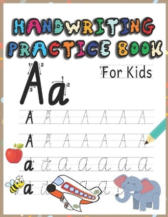 Handwriting practice book for kids: Letter tracing workbook for kids, writing practice book: pre-K, kindergarten and kids ages 3-5.practice print with fun jokes by Handwriting Books Publisher 9798649180801