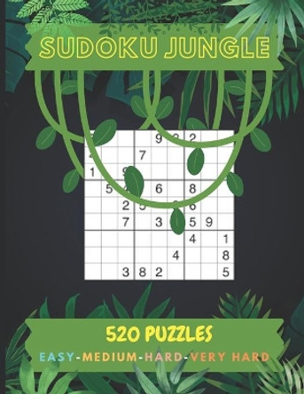 Sudoku Jungle Puzzle Book: 500 Puzzles (Easy to Very Hard) Train Your Brain. by Lukasz Krawczyk 9798645572839