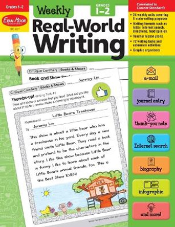 Weekly Real-World Writing, Grades 1-2 by Evan-Moor Educational Publishers 9781645141563