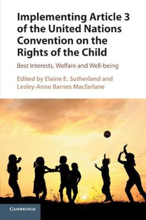 Implementing Article 3 of the United Nations Convention on the Rights of the Child: Best Interests, Welfare and Well-being by Elaine E. Sutherland