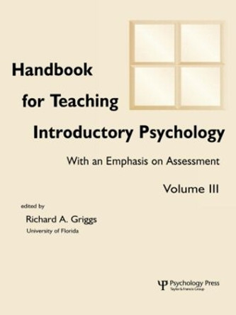 Handbook for Teaching Introductory Psychology: Volume Ii by Michelle Rae Hebl 9780805839210