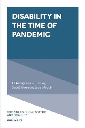 Disability in the Time of Pandemic by Allison C. Carey 9781802621402