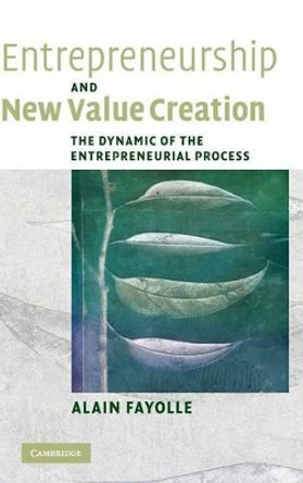 Entrepreneurship and New Value Creation: The Dynamic of the Entrepreneurial Process by Alain Fayolle 9780521855181