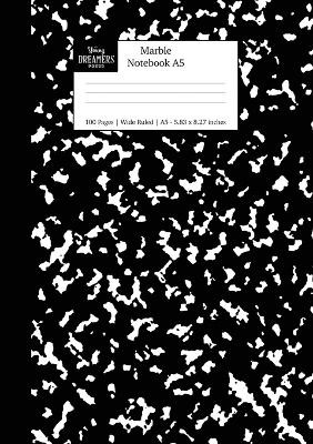 Marble Notebook A5: Black Marble Wide Rule Journal by Young Dreamers Press 9781989790809
