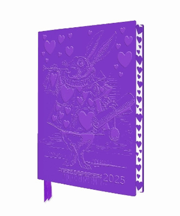 Alice in Wonderland 2025 Artisan Art Vegan Leather Diary Planner - Page to View with Notes Flame Tree Studio 9781835621578