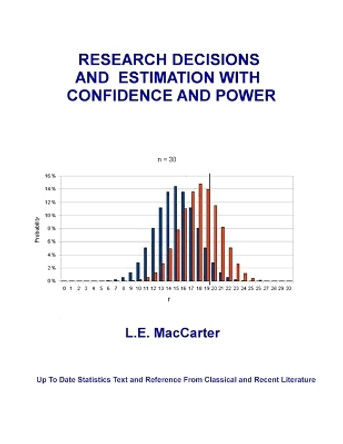 Research Decisions and Estimation With Confidence and Power: Up To Date Text and Reference From Classical and Recent Literature by L E MacCarter 9781532721076