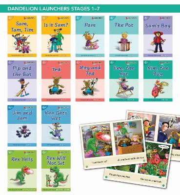 Phonic Books Dandelion Launchers Stages 1-7 Sam, Tam, Tim (Alphabet Code): Decodable Books for Beginner Readers Sounds of the Alphabet by Phonic Books 9781783692835