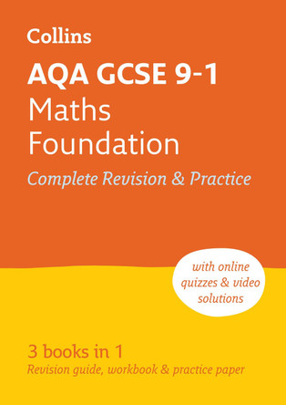 AQA GCSE 9-1 Maths Foundation All-in-One Revision and Practice (Collins GCSE 9-1 Revision) by Collins GCSE 9780008112516 [USED COPY]