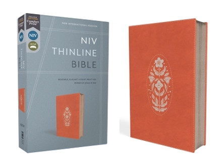 NIV, Thinline Bible, Leathersoft, Coral, Zippered, Red Letter, Comfort Print by Zondervan 9780310465041