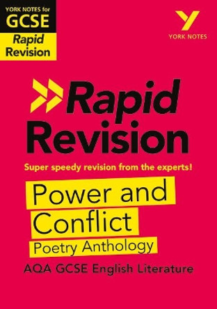 York Notes for AQA GCSE(9-1)Rapid Revision: Power and Conflict Poetry Anthology - Refresh, Revise and Catch up! by David Grant 9781292270920 [USED COPY]