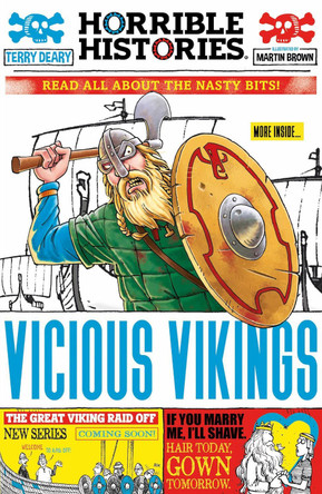 Vicious Vikings (newspaper edition) by Terry Deary 9780702312618 [USED COPY]