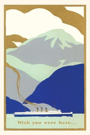 Vintage Journal Blue Art Deco Ocean Liner Travel Poster by Found Image Press 9781648111679