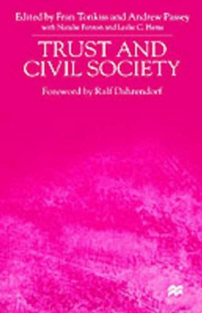 Trust and Civil Society by Fran Tonkiss 9780312235895