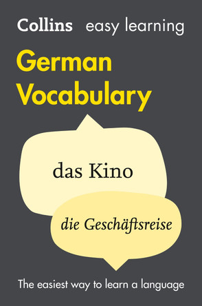 Easy Learning German Vocabulary by Collins Dictionaries 9780007483921