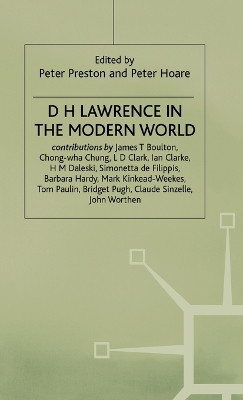D. H. Lawrence in the Modern World by Peter Preston 9780333452691