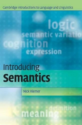 Introducing Semantics by Nick Riemer 9780521851923