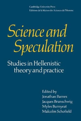 Science and Speculation by Jonathan Barnes 9780521022187