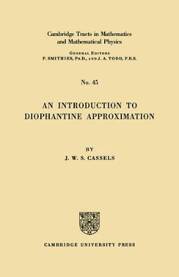 Diophant Approx by J. W. S. Cassels 9780521045872