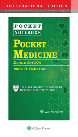 Pocket Medicine by Dr. Marc S Sabatine