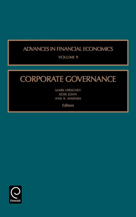 Corporate Governance by Mark Hirschey 9780762311330