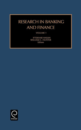 Research in Banking and Finance by I. Hasan 9780762306855