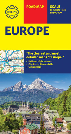 Philip's Europe Road Map by Philip's Maps