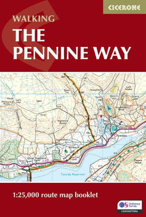 Pennine Way Map Booklet: 1:25,000 OS Route Mapping by Paddy Dillon