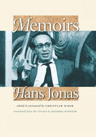 Memoirs: Hans Jonas by Hans Jonas